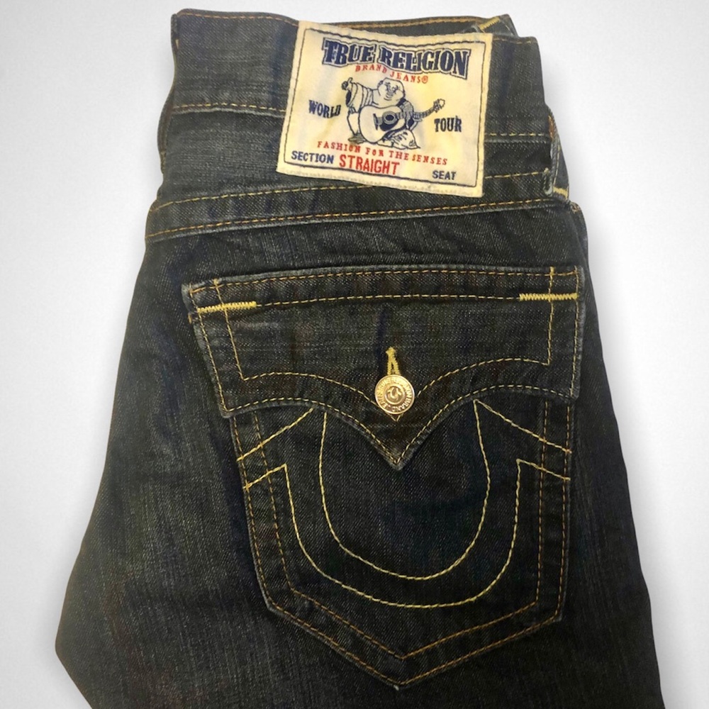 TRUE RELIGION Mens Jeans SZ 30  👖Straight w/Flaps👖 Billy Big T